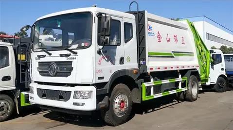 DONGFENG 4x2 12CBM Rear Load Garbage Compactor Truck