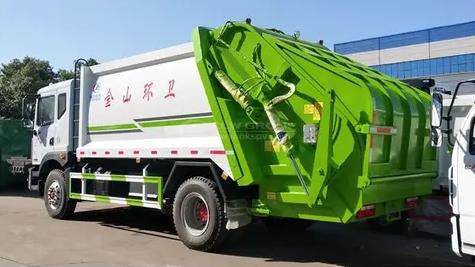 DONGFENG 4x2 12CBM Rear Load Garbage Compactor Truck