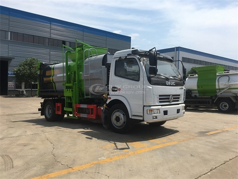 DONGFENG 4x2 8CBM Side Loader Compactor Garbage Truck