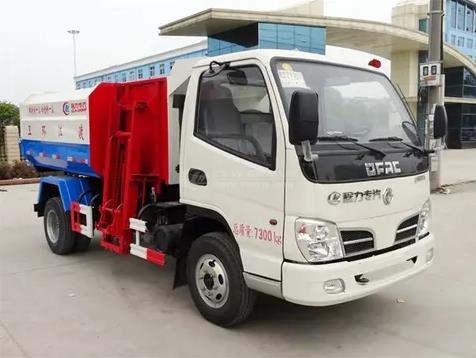 DF 4x2 5CBM Side Loader Compactor Garbage Truck