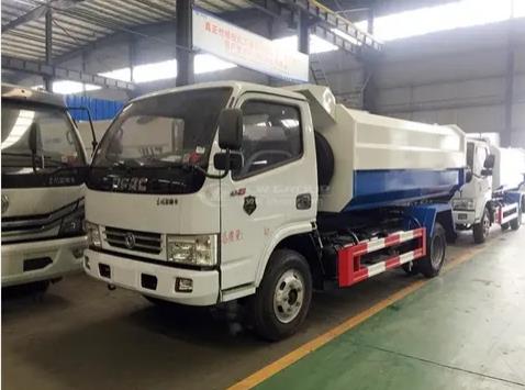 DF 4x2 8 cubic  Side Loader Garbage Truck